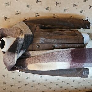 Ruby Red Brand. Brown Faux Leather Women's Jacket Size 6